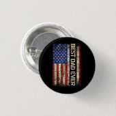 Bester Vater überhaupt US-amerikanische Flagge Ges Button (Vorne & Hinten)