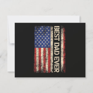 Bester Vater überhaupt US-amerikanische Flagge Ges Feiertagskarte