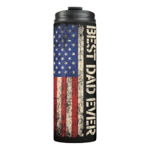 Bester Vater überhaupt US-amerikanische Flagge Ges Thermosbecher