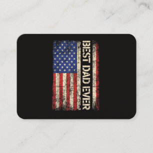 Bester Vater überhaupt US-amerikanische Flagge Ges Visitenkarte