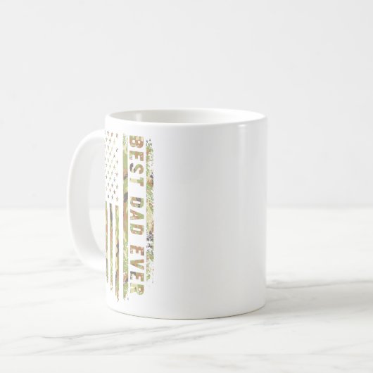 Bester Vater überhaupt US Patriot Camouflage Ameri Kaffeetasse (Vorderseite Links)