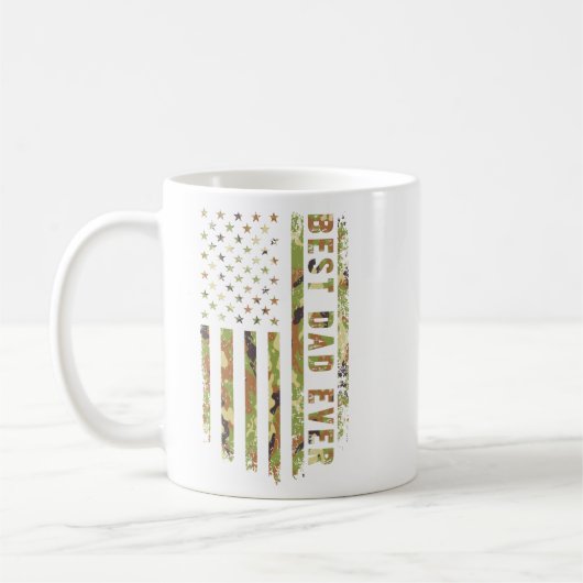 Bester Vater überhaupt US Patriot Camouflage Ameri Kaffeetasse (Links)