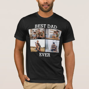 Bester Vater überhaupt Vater Daddy Fotocollage Bil T-Shirt