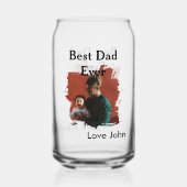 Bester Vater überhaupt Vater Papa Geschenk Foto Na Dosenglas (Rückseite)