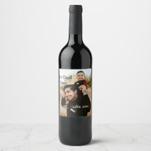 Bester Vater überhaupt Vater Papa Geschenk Foto Na Weinetikett