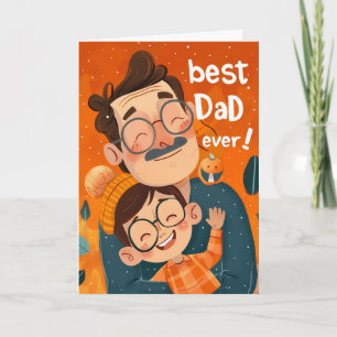 Bester Vater überhaupt Vater und Sohn Karte