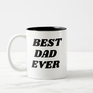 Bester Vater überhaupt Vatertag Personalisiertes G Zweifarbige Tasse