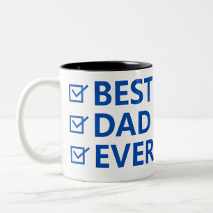 Bester Vater überhaupt Vatertag Zweifarbige Tasse