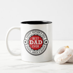 Bester Vater überhaupt Vatertag Zweifarbige Tasse