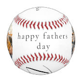Bester Vater überhaupt Vatertagsgeschenk Foto Baseball (Vorderseite)