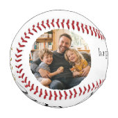 Bester Vater überhaupt Vatertagsgeschenk Foto Baseball (Vorderseite Links)
