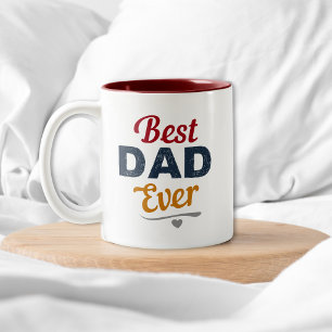 Bester Vater überhaupt   Vatertagsgeschenk für Pap Zweifarbige Tasse