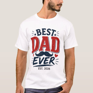 Bester Vater überhaupt Vintage-Typografie Vatertag T-Shirt
