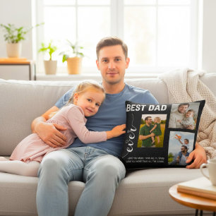 "Bester Vater überhaupt"-Wurfkissen mit benutzerde Kissen