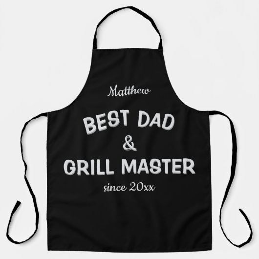 Bester Vater- und Grillmeister Schürze (Vorderseite)