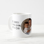Bester Vater und kundenspezifisches Round-Foto Kaffeetasse (Vorderseite Links)