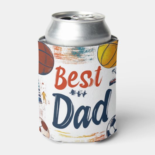 Bester Vater und Sport Dosenkühler (Kanne Vorderseite)