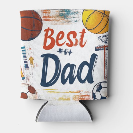 Bester Vater und Sport Dosenkühler (Vorderseite)