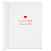 Bester Vater Valentine Labrador Niedlich (Innen (Rechts))