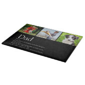 Bester Vater Vater Definition Foto Schwarz Schneidebrett (Ecke)