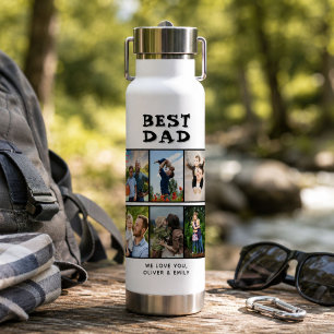 Bester Vater Vatertag 6 Foto Trinkflasche