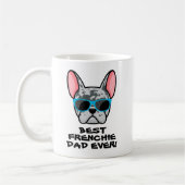 Bester Vater Vatertag Blauer Merle Frenchie Kaffeetasse (Links)