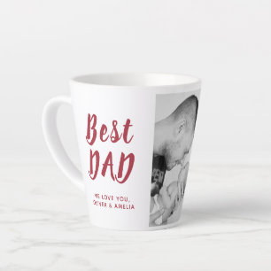 Bester Vater Vatertag Familie 2 Foto Collage Milchtasse