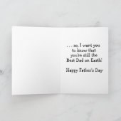 "Bester Vater" Vatertagskarte Karte (Innenseite)