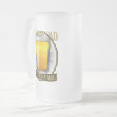 Bester Vater verdient ein Bier Mattglas Bierglas (Vorderseite Links)