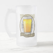 Bester Vater verdient ein Bier Mattglas Bierglas (Links)
