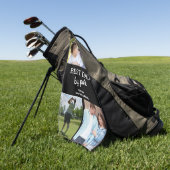 Bester Vater von Par 3 Fotos Vatertag Geschenk nac Golfhandtuch (Gras)