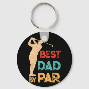 Bester Vater von Par Daddy Vatertag Golf Lover Schlüsselanhänger