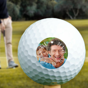 Bester Vater von Par Foto personalisiert Golfball