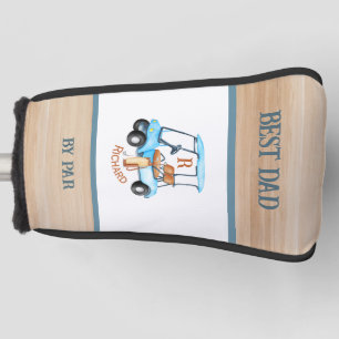 Bester Vater von Par Golf Cart Monogram Name Putte Headcover