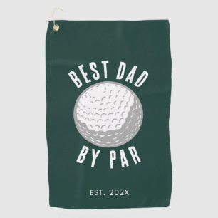 Bester Vater von Par Golf Gag Green Golfhandtuch
