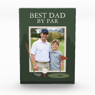 Bester Vater von Par Golf Geschenk für Vater Fotoblock