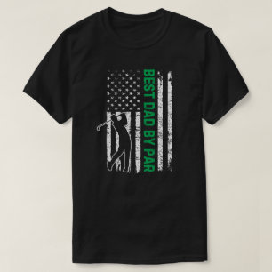 Bester Vater von Par Golf-Geschenk mit amerikanisc T-Shirt