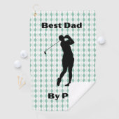 Bester Vater von Par Golf Handtuch (Insitu)