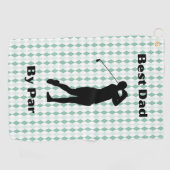 Bester Vater von Par Golf Handtuch (Horizontal)