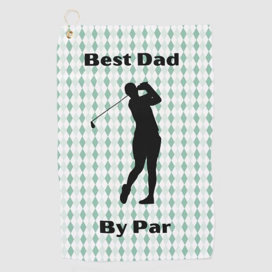 Bester Vater von Par Golf Handtuch (Vorderseite)