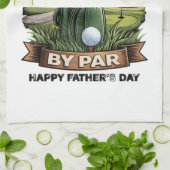Bester Vater von Par Golf-Vater Lustig Geschirrtuch (Gefaltet)