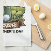 Bester Vater von Par Golf-Vater Lustig Geschirrtuch (Viertel Falte)