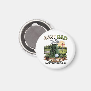 Bester Vater von Par Golf-Vater Lustig Magnet