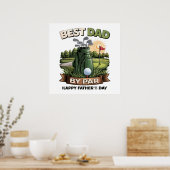 Bester Vater von Par Golf-Vater Lustig Poster (Küche)