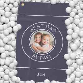 Bester Vater von Par Golfer Foto Geschenk Niedlich Golfhandtuch