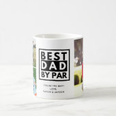 Bester Vater von Par Golfing Foto Vater Geschenk Kaffeetasse (Mittel)