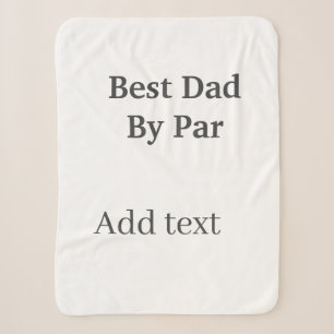 Bester Vater von par grau schwarz Vatertag nameein Sherpadecke