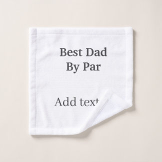 Bester Vater von par grau schwarz Vatertag nameein Waschlappen
