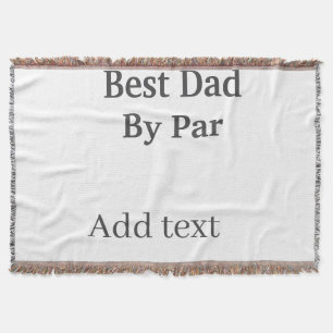 Bester Vater von par grau schwarz Vatertag nameinf Decke
