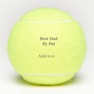 Bester Vater von par grau schwarz Vatertag Namen e Tennisbälle